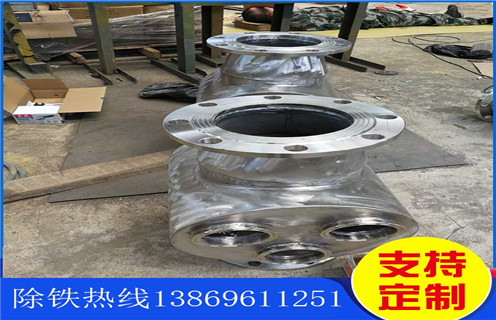 永磁管道除鐵器，永磁管道除鐵器Dn100價(jià)格 _遠(yuǎn)力廣東管道式粉料永磁除鐵器12000高斯_可定制工作原理_安裝示意圖